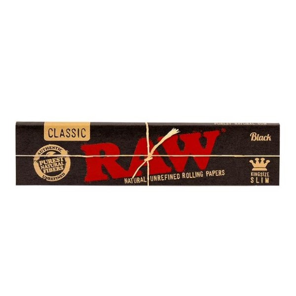 Papel Raw Black King Size Slim