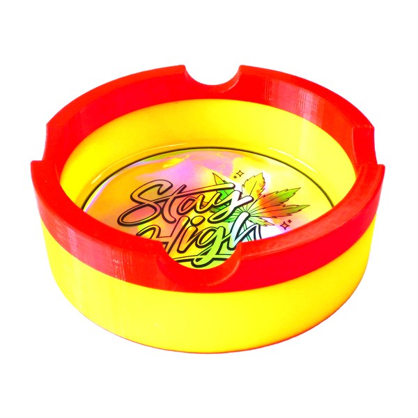 Cenicero Stay High Amarillo Rojo