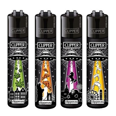 Mechero Clipper Ufos