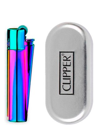 Mechero Clipper De Metal Icy