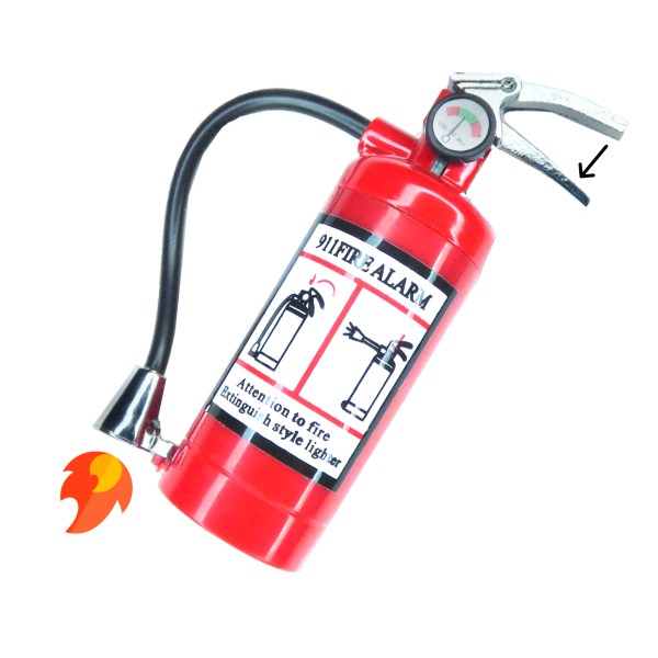 Mechero Con Forma De Extintor